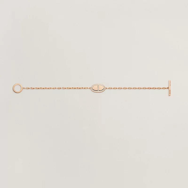 HERMES CHAINE VERSO DIAMOND BRACELET