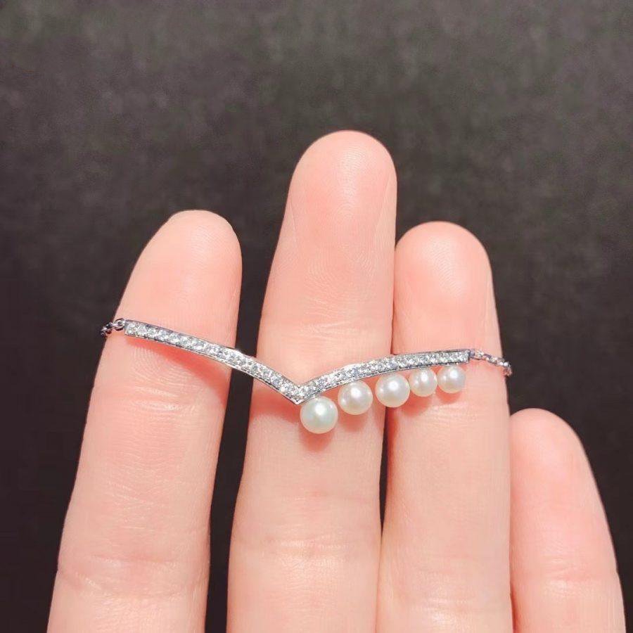 CHAUMET JOSEPHINE BRACELET SILVER DIAMONDS