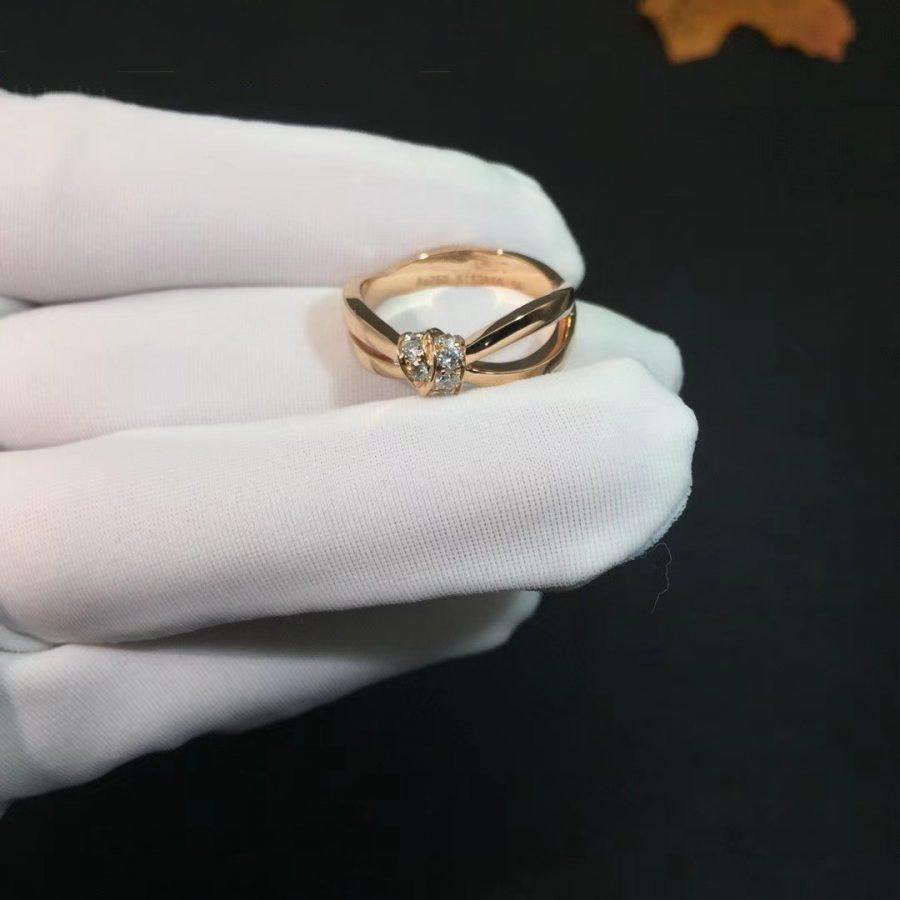 CHAUMET LIENS RING PINK GOLD DIAMOND