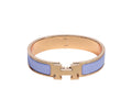 HERMES H BRACELET ROMANTIC BLUE 12MM
