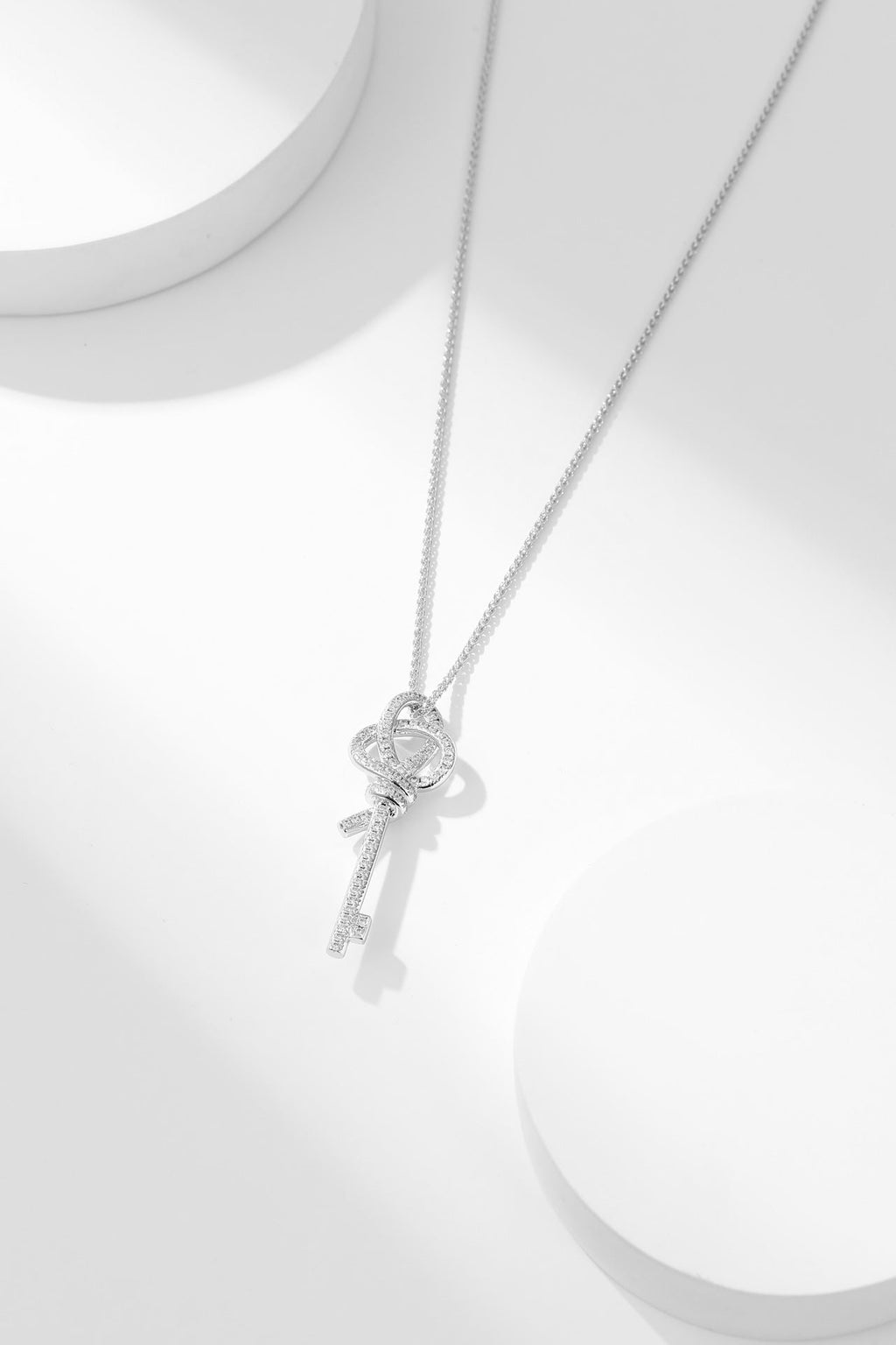 TIFFANY tiffan key woven diamond necklace