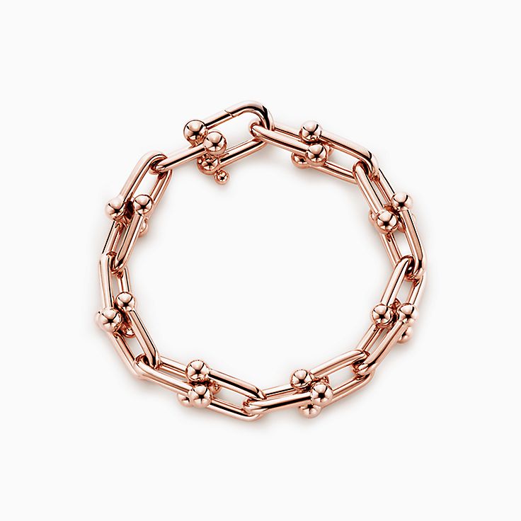 TIFFANY HARDWEAR BRACELET PINK GOLD AND SILVER