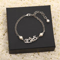 Chanel Double C Multi-Element Silver Bracelet
