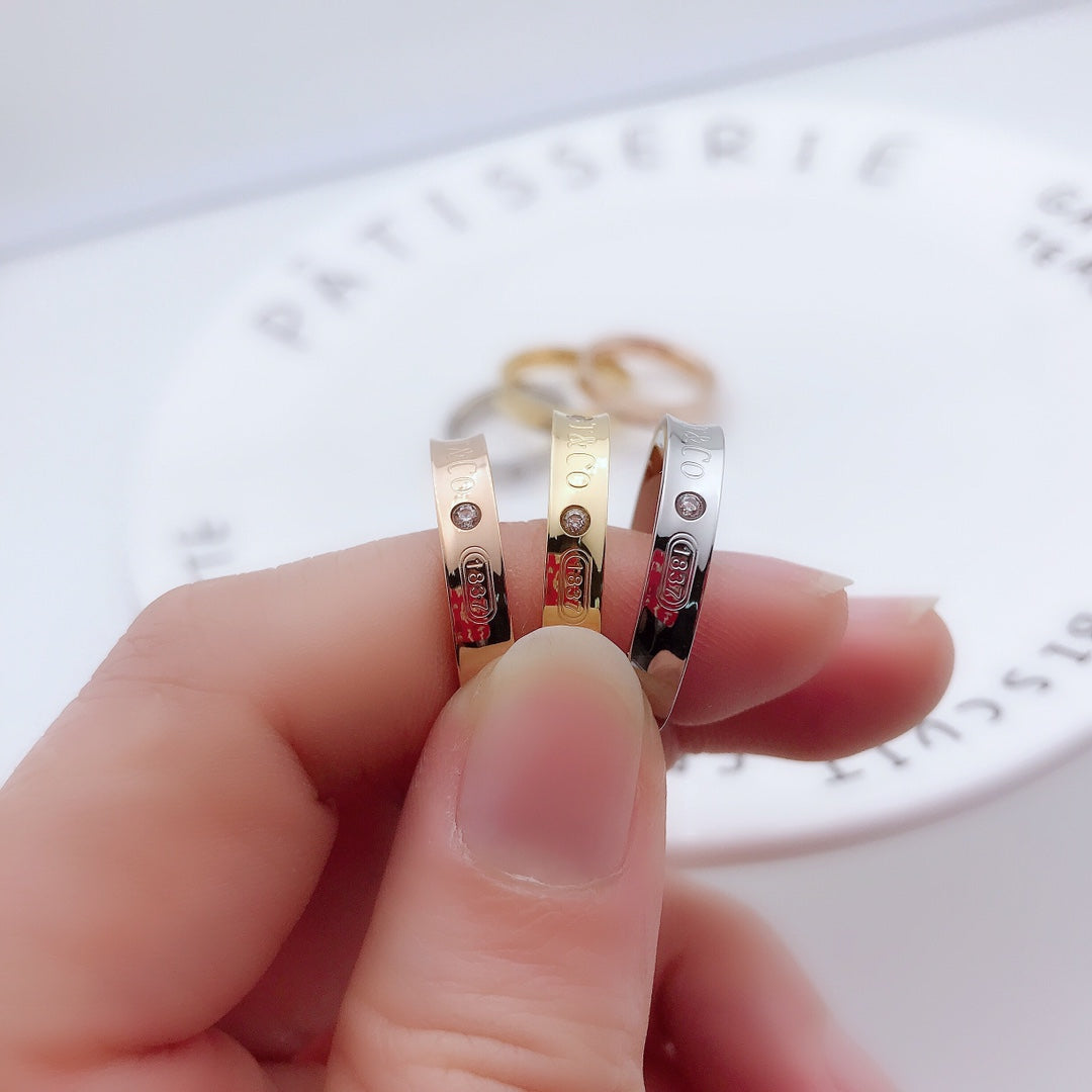 TIFFANY DOUBLE DIAMOND RING