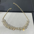 Chanel Double C Small Fragrant Wheat Ear Gold Diamond Necklace