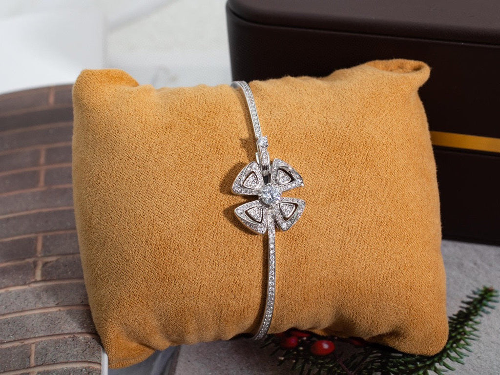 BVLGARI FIOREVER DIAMOND SILVER BRACELET